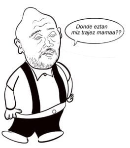 Viñeta de humor de la familia Pantoja.Parecía que este nuevo miembro de la familia iba a durar menos que un abrazo de suegra, pero ¡ahí sigue el maquina!,