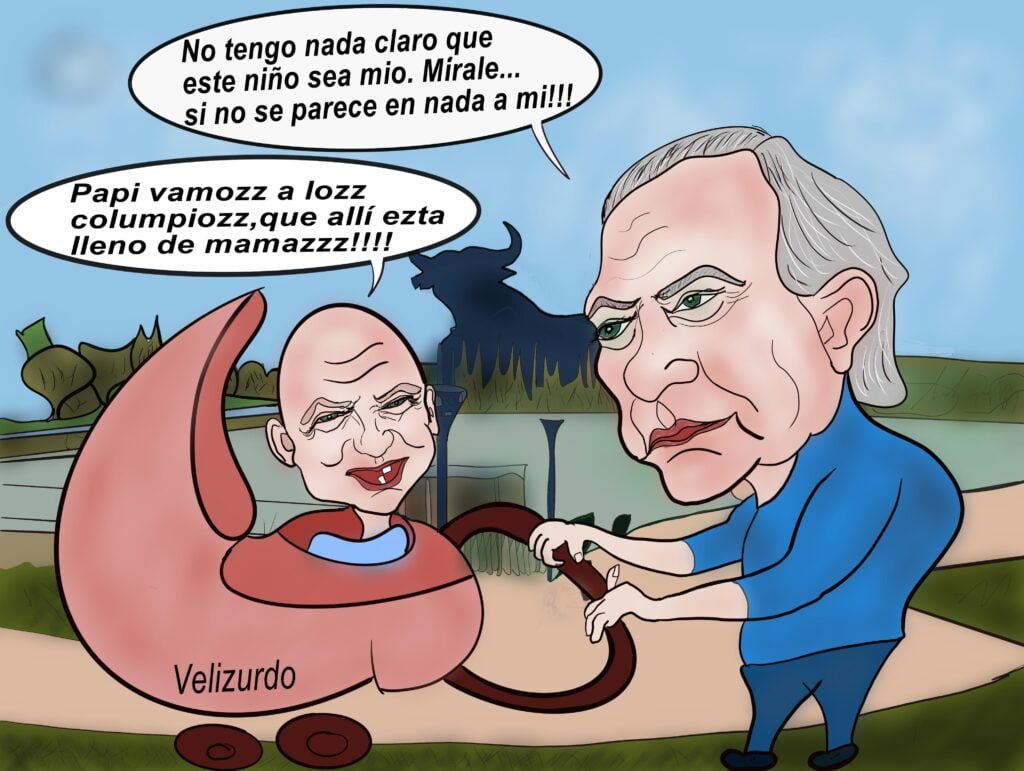 Viñeta de humor de Bertín en el parque.