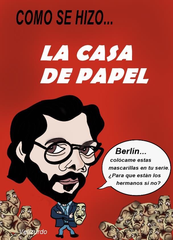 Viñeta de humor de «La casa de papel».