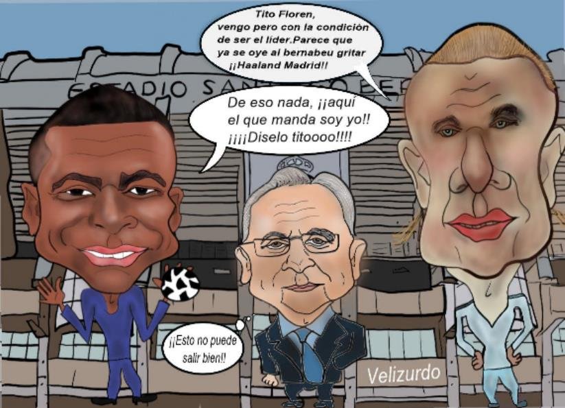 Viñeta de humor de «Los galácticos de Florentino».