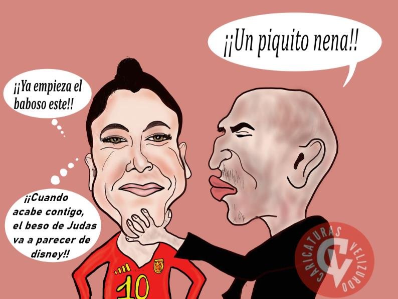 Humor del beso de Rubiales