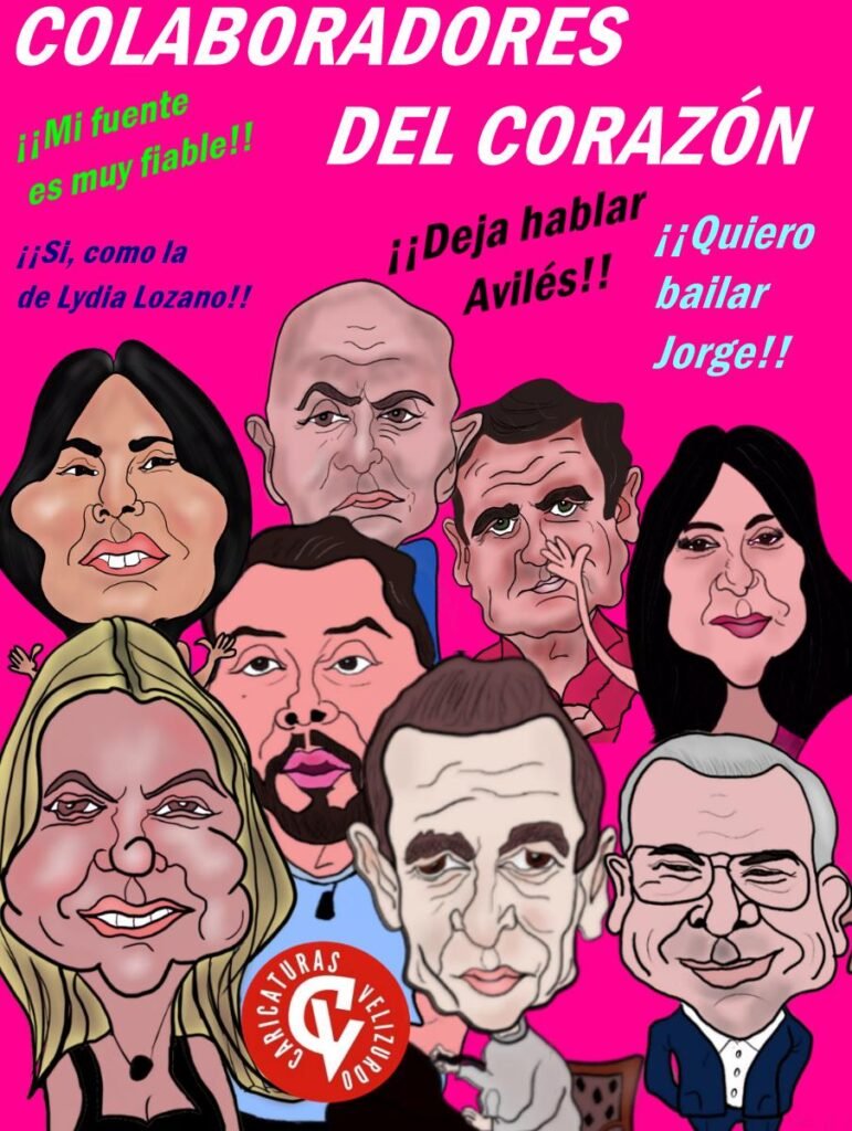 Viñetas de humor de colaboradores del corazón.