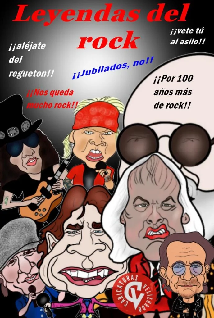 Historieta de los monstruos del rock internacional