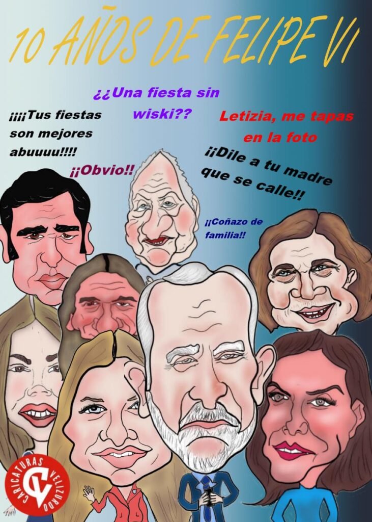Historieta de los diez años con Felipe VI.