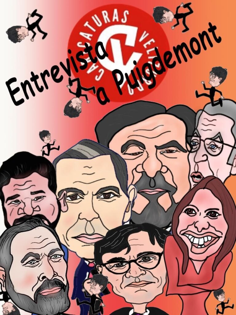 Viñetas de la entrevista a Carles Puigdemont