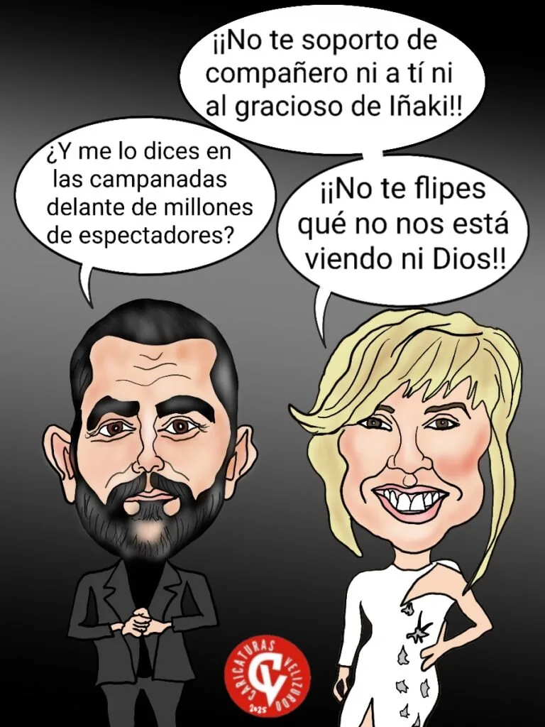 Viñeta de humor de Dani Mateo tirando de humor de fin de año.