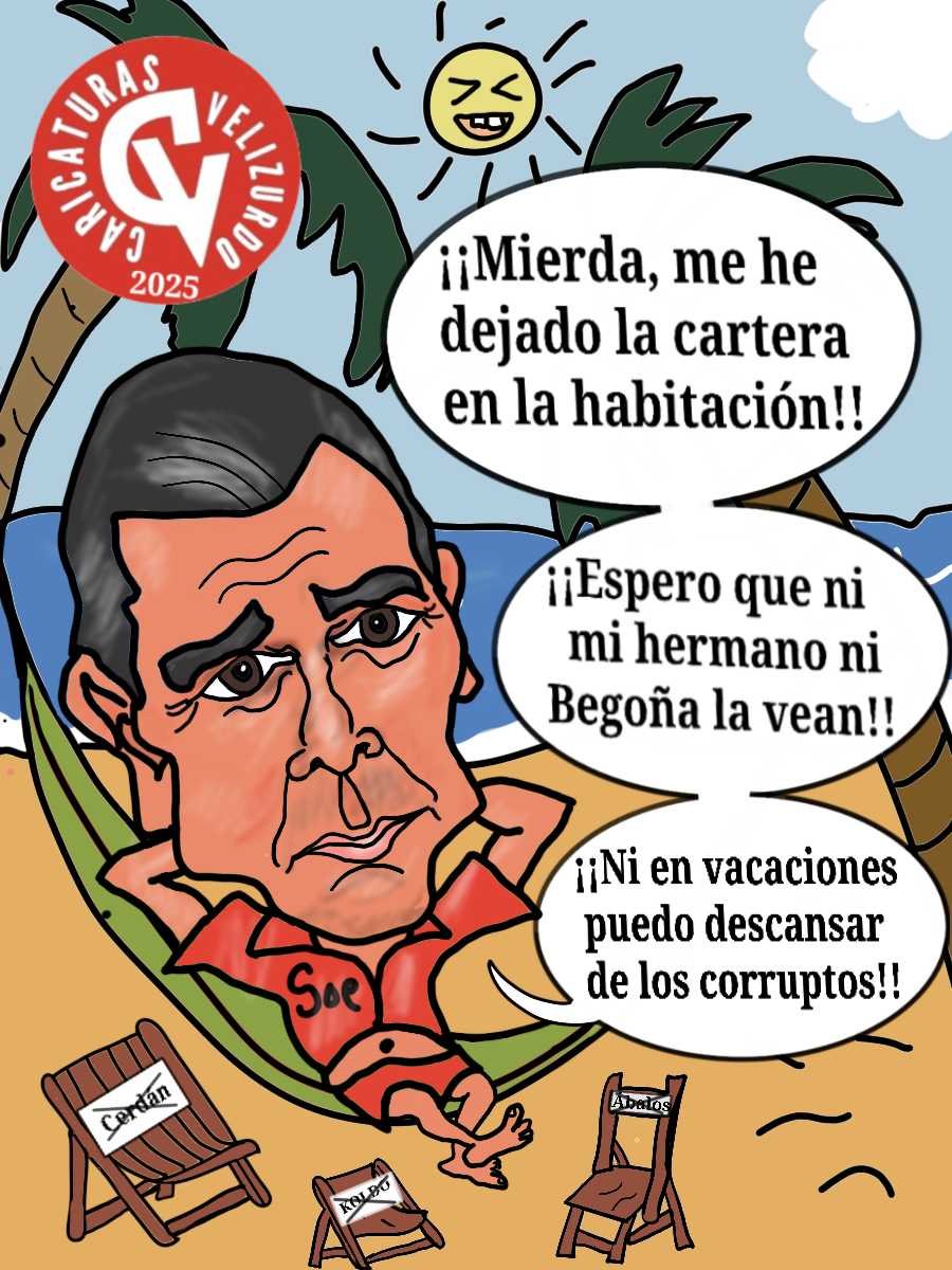 Pedro Sánchez se va de vacaciones.